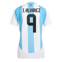 Argentina Julian Alvarez #9 Fotballklær Hjemmedrakt Dame Copa America 2024 Kortermet